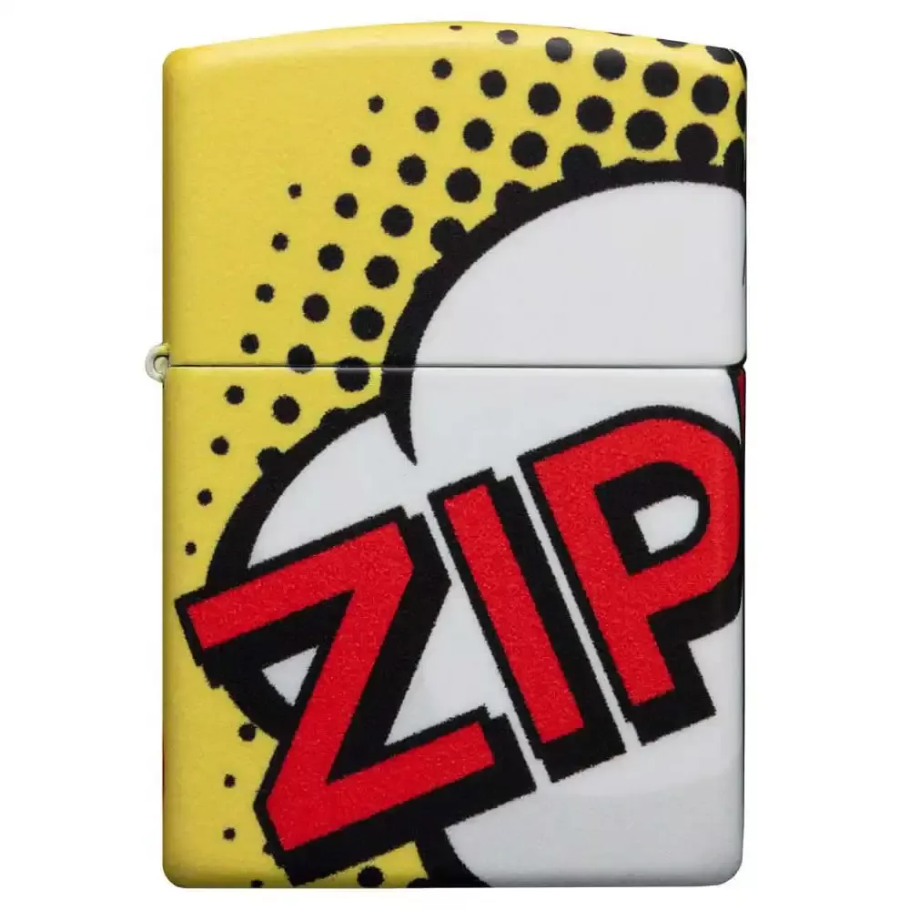 Zippo Classic Çakmak, 540 White Matte Pop Art Design - 3