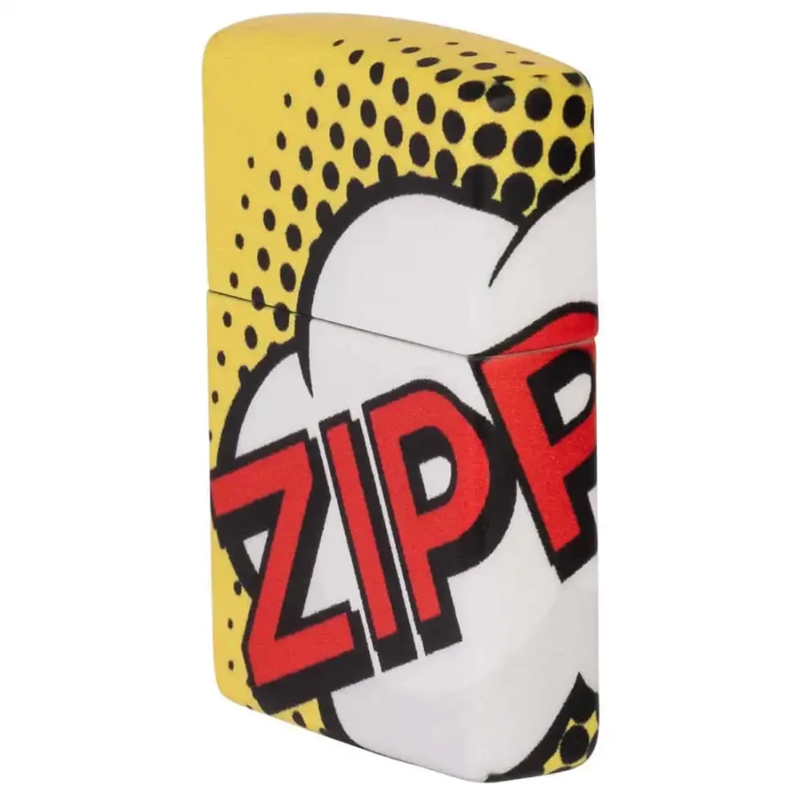Zippo Classic Çakmak, 540 White Matte Pop Art Design - 5