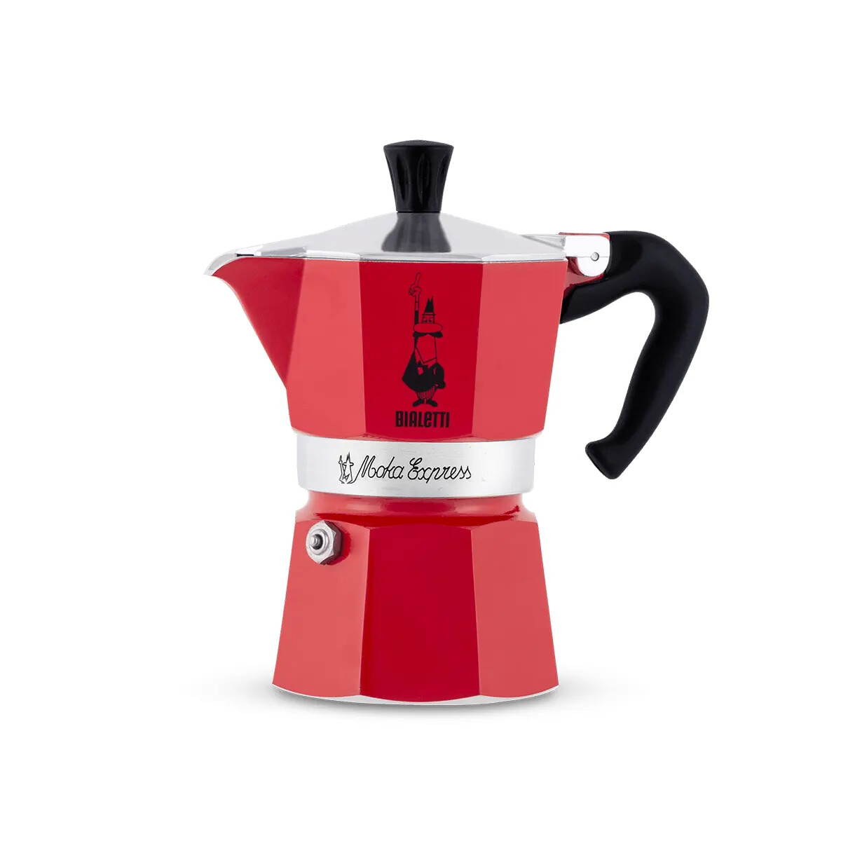Bialetti Moka Express Kırmızı 3 Cup - BIALETTI