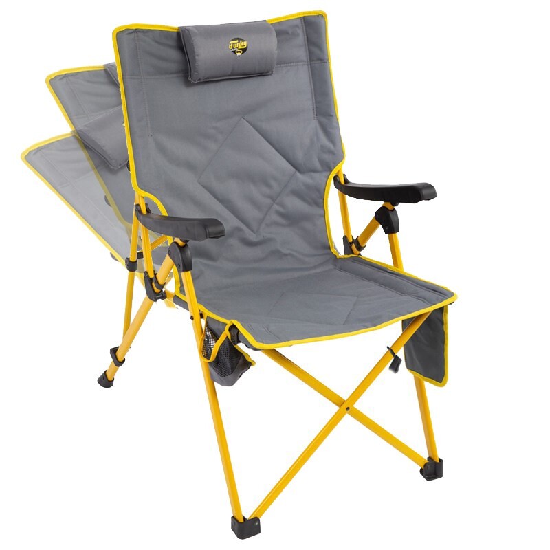 Funky Chairs Comfort 3 Kademeli Katlanabilir Kamp Sandalyesi, Sarı - 1