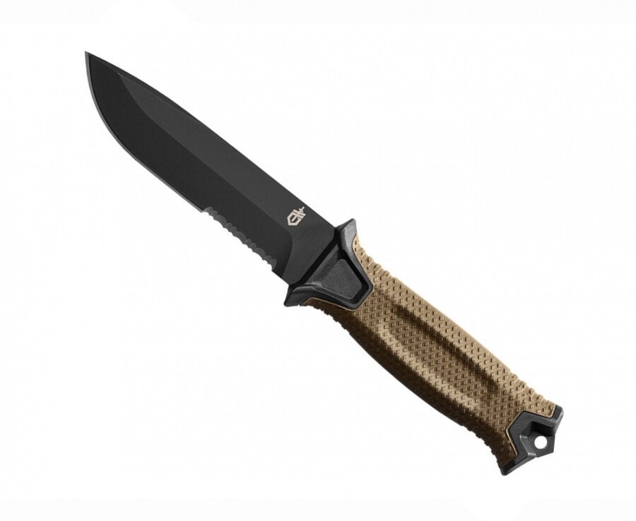Gerber StrongArm Fixed Testere Ağızlı Kahverengi Bıçak Blisterli (31-003655) - 1