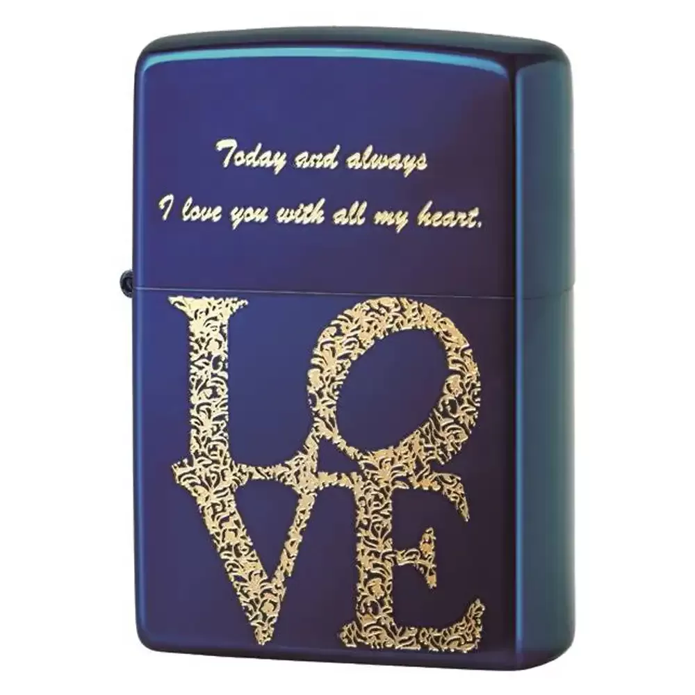 Zippo Classic Çakmak, Sapphire Love is not Committed - 1