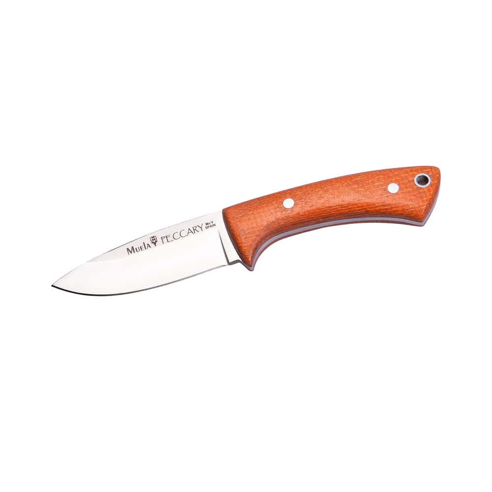 Muela Peccary 7cm Turuncu Bıçak, Kanvas Micarta Sap - 1