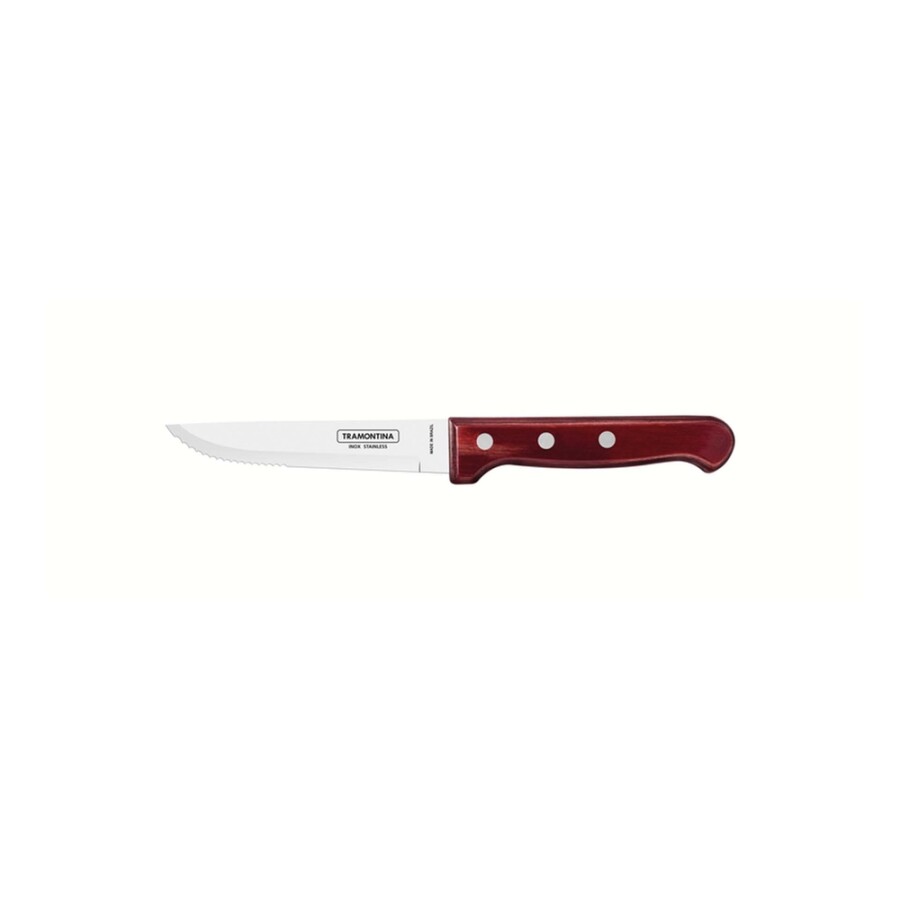 Tramontina 21413-075 13cm Kızıl Kahverengi Biftek Bıçağı - 1