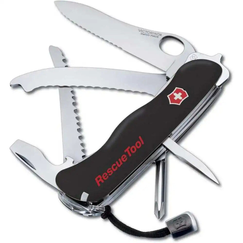 ​Victorinox 0.8623.MWN.3 RescueTool Siyah Hayat Kurtarma Çakısı - VICTORINOX ÇAKI