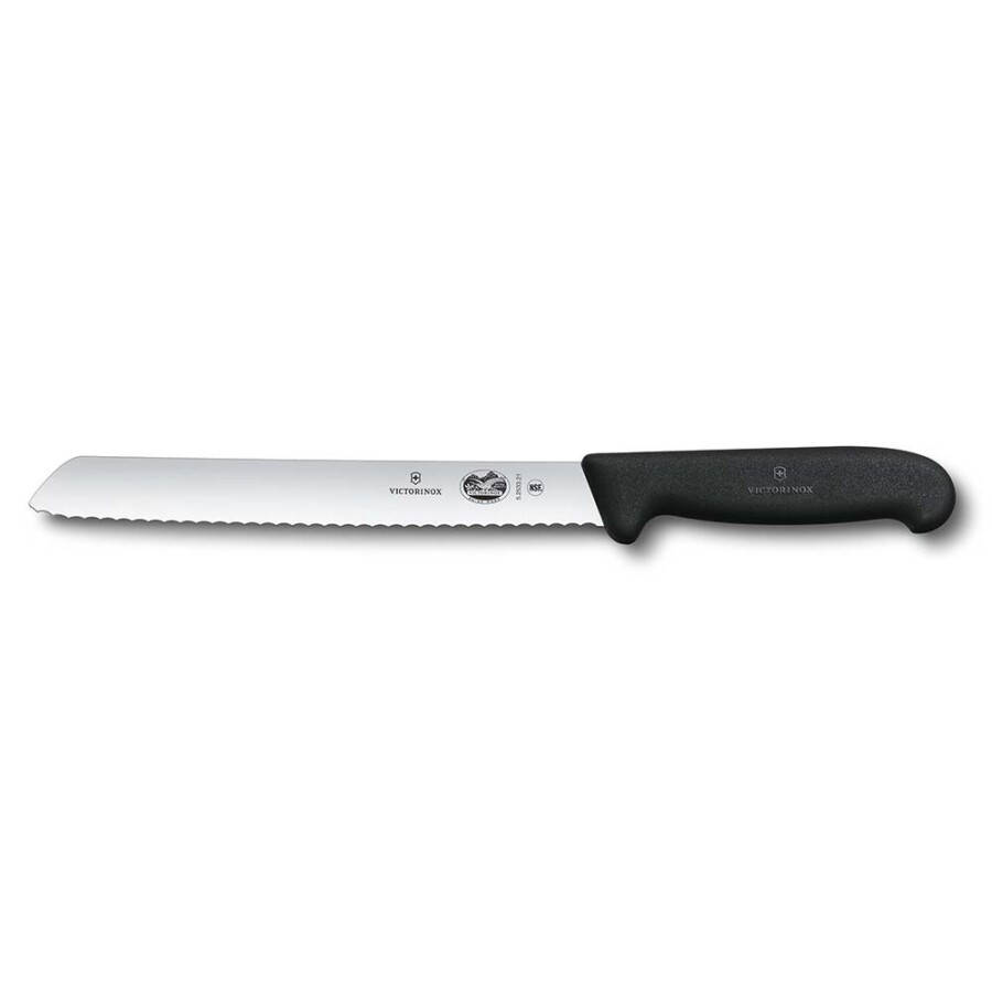 Victorinox 21cm Siyah Ekmek Bıçağı, Blisterli Paket - 1