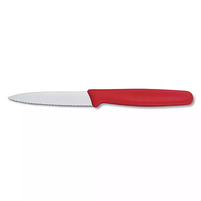 Victorinox 5.0631 8cm Kırmızı Tırtıklı Soyma Bıçağı - 1