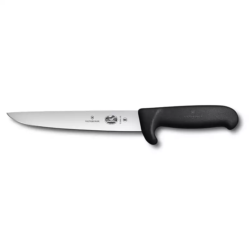 Victorinox 5.5503.18L 18cm Siyah Sıyırma Bıçağı, Parmak Korumalı - 1