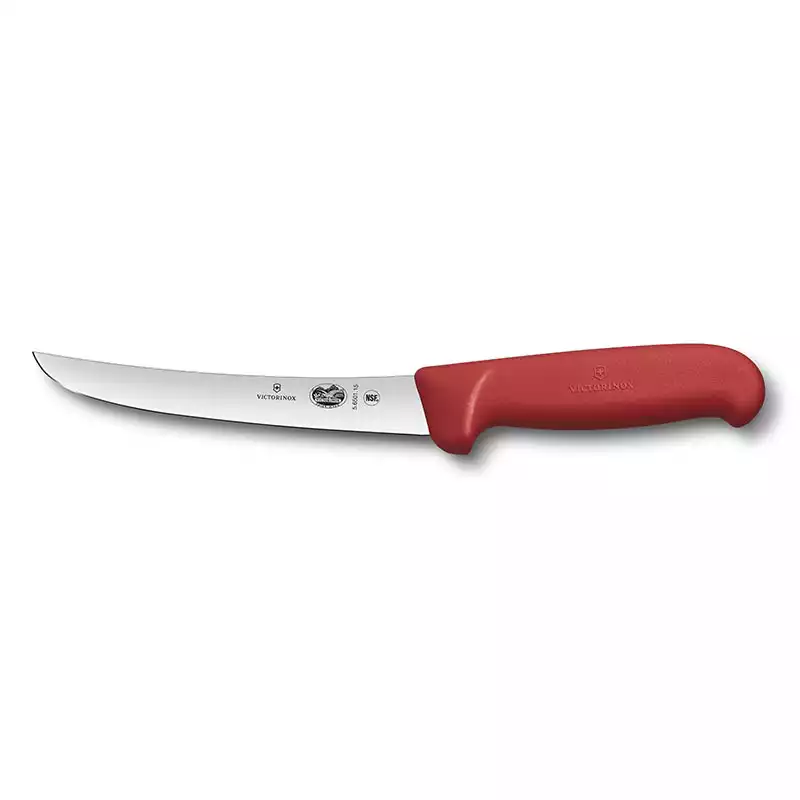 Victorinox 5.6501.15 15cm Kırmızı Kavisli Geniş Ağız Sıyırma Bıçağı - 1