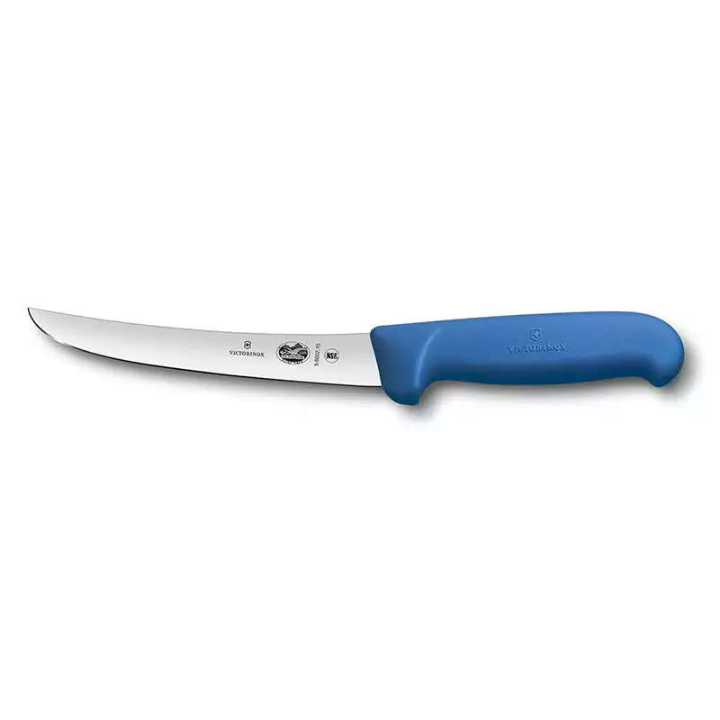 Victorinox 5.6502.15 15cm Mavi Kavisli Geniş Ağız Sıyırma Bıçağı - 1