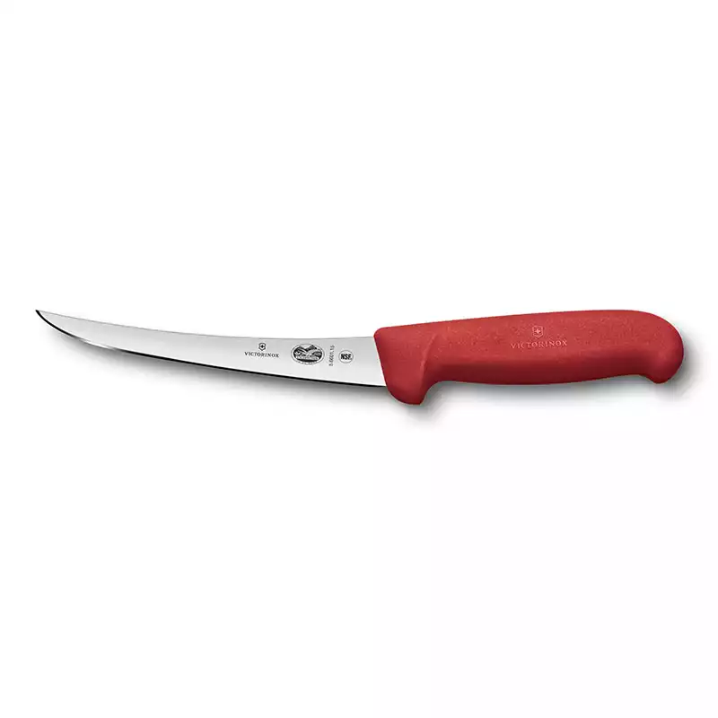Victorinox 5.6601.15 15cm Kırmızı Kavisli Dar Ağız Sıyırma Bıçağı - 1