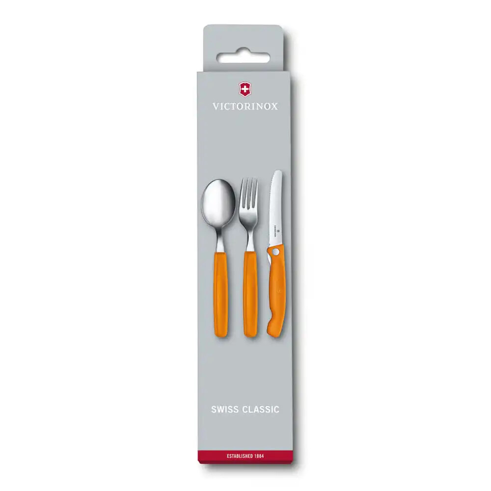 Victorinox 6.7192.F9 Swiss Classic 3 Parça Masa Seti, Turuncu - VICTORINOX MUTFAK