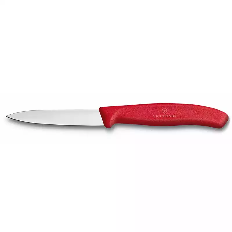 Victorinox 6.7601 8cm Kırmızı Düz Soyma Bıçağı - 1
