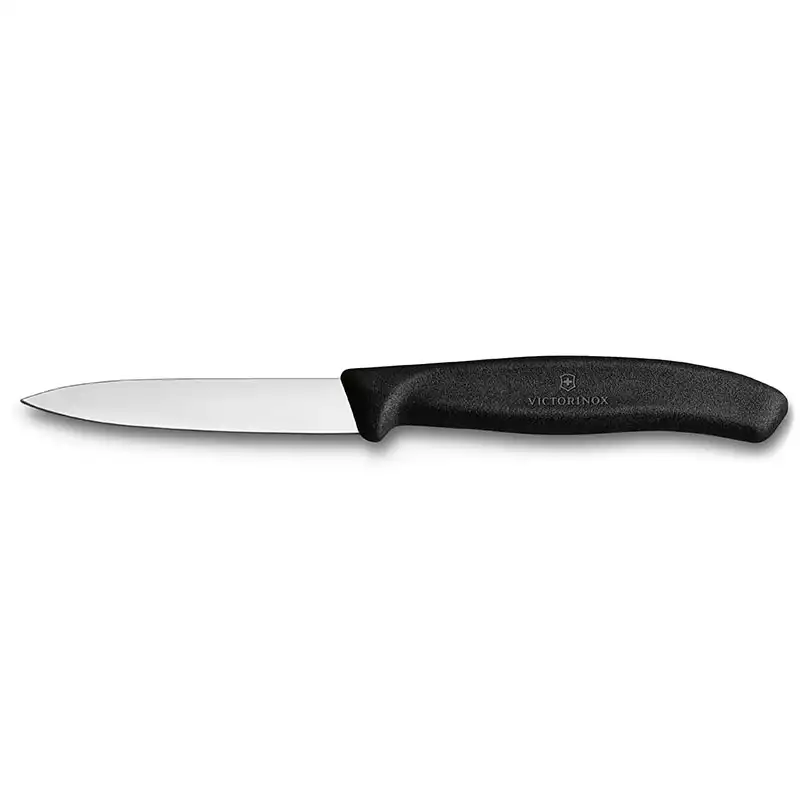 Victorinox 6.7603 8cm Siyah Düz Soyma Bıçağı - 1