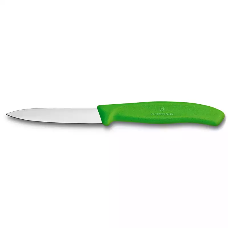 Victorinox 6.7606.L114 8cm Yeşil Düz Soyma Bıçağı - 1