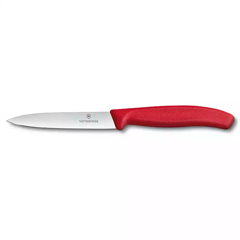 Victorinox 6.7701 10cm Kırmızı Düz Soyma Bıçağı - 1