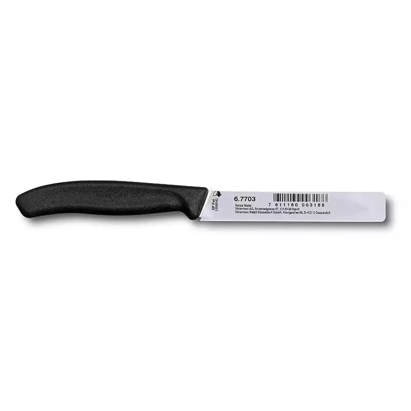 Victorinox 6.7703 10cm Siyah Düz Soyma Bıçağı - VICTORINOX MUTFAK (1)