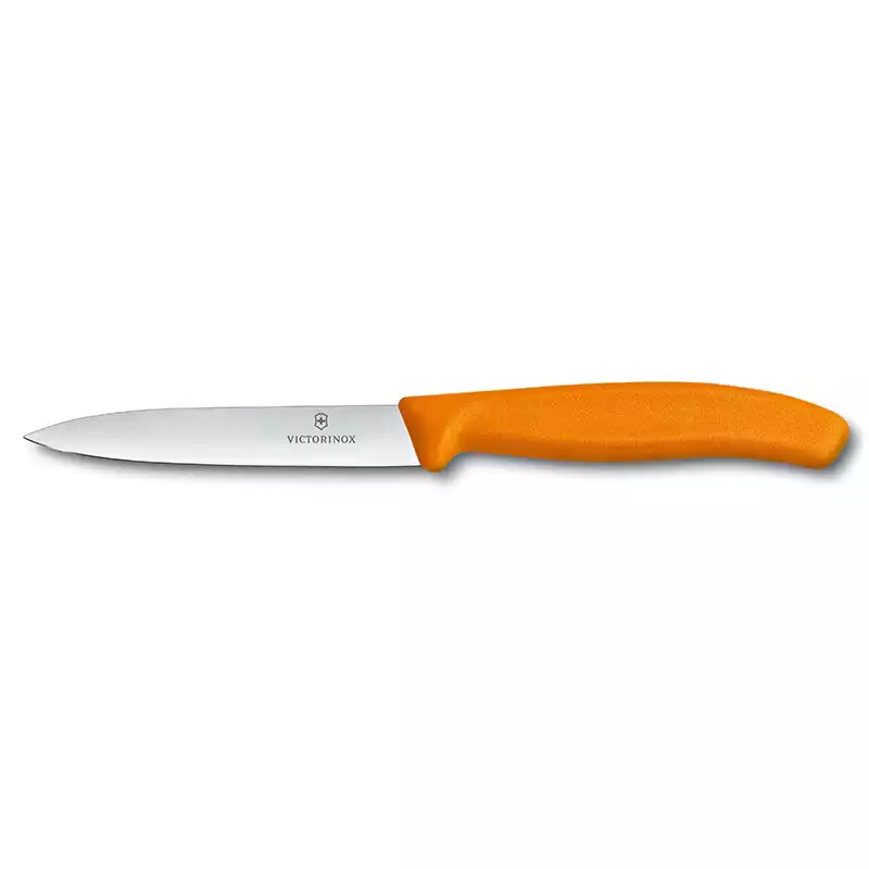 Victorinox 6.7706.L119 10cm Turuncu Düz Soyma Bıçağı - 1