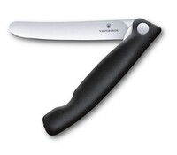 ​​​​​​​​​​​​​​​​​​​​​​​​​​​​​​​​​​Victorinox 6.7803.FB 11cm Siyah Düz Katlanabilir Domates Bıçağı - 1