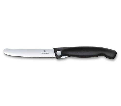 ​​​​​​​​​​​​​​​​​​​​​​​​​​​​​​​​​​Victorinox 6.7803.FB 11cm Siyah Düz Katlanabilir Domates Bıçağı - 5