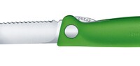 ​​​​​​​​​​​​​​​​​​​​​​​​​​​​​​​​Victorinox 6.7836.F4B 11cm Yeşil Tırtıklı Katlanabilir Domates Bıçağı - VICTORINOX MUTFAK