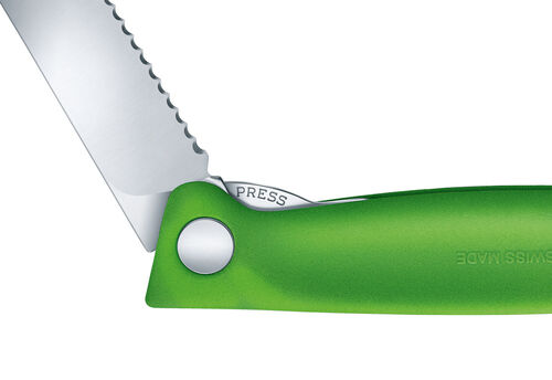 ​​​​​​​​​​​​​​​​​​​​​​​​​​​​​​​​Victorinox 6.7836.F4B 11cm Yeşil Tırtıklı Katlanabilir Domates Bıçağı - 3
