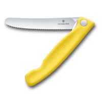 ​​​​​​​​​​​​​​​​​​​​​​​​​​​​​​​​Victorinox 6.7836.F8B 11cm Sarı Tırtıklı Katlanabilir Domates Bıçağı - 1