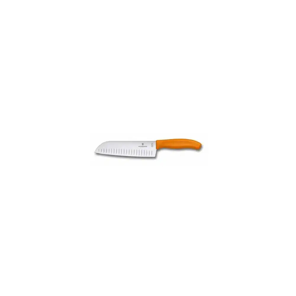​Victorinox 6.8526.17L9B 17cm Turuncu Santoku Bıçağı, Blisterli Paket - VICTORINOX MUTFAK