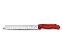 Victorinox 6.8631.21B 21cm Kırmızı Ekmek Bıçağı, Blisterli Paket - VICTORINOX MUTFAK