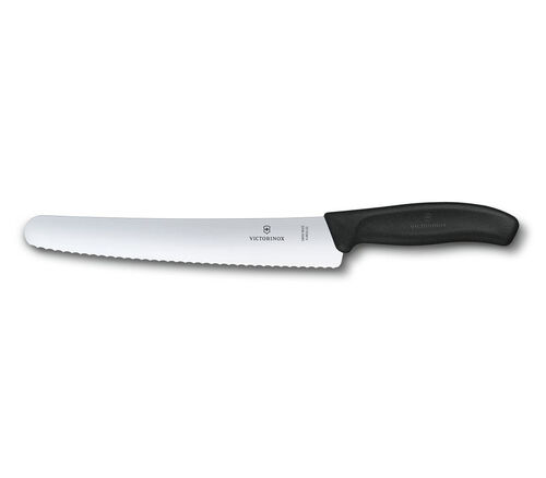 Victorinox 6.8633.22B 22cm Siyah Ekmek Bıçağı, Blisterli Paket - 1