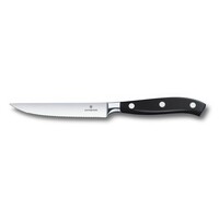 Victorinox 7.7203.12WG Grand Maître 12cm Siyah Tırtıklı Dövme Çelik Biftek Bıçağı, Hediye Kutulu - VICTORINOX MUTFAK