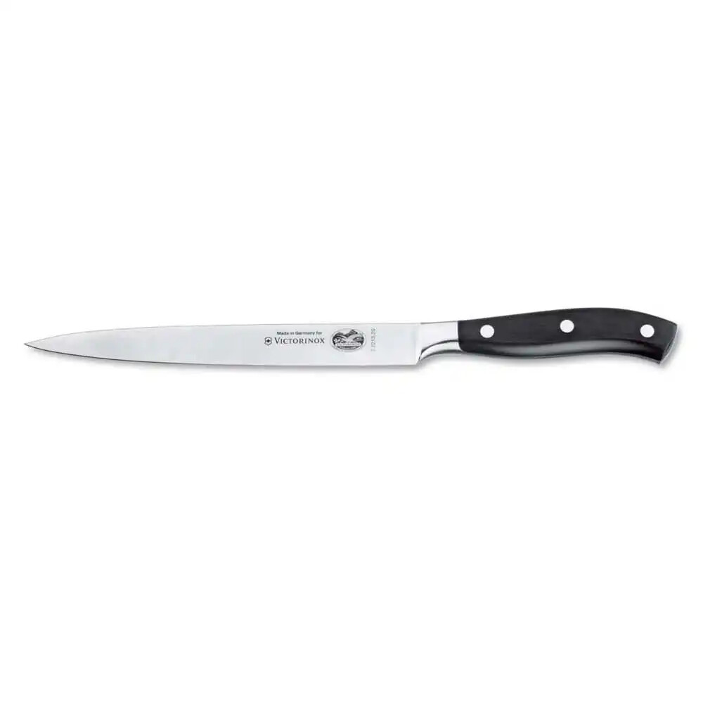 Victorinox 7.7213.20G 20cm Siyah Dövme Çelik Fileto Bıçağı, Hediye Kutulu - VICTORINOX MUTFAK