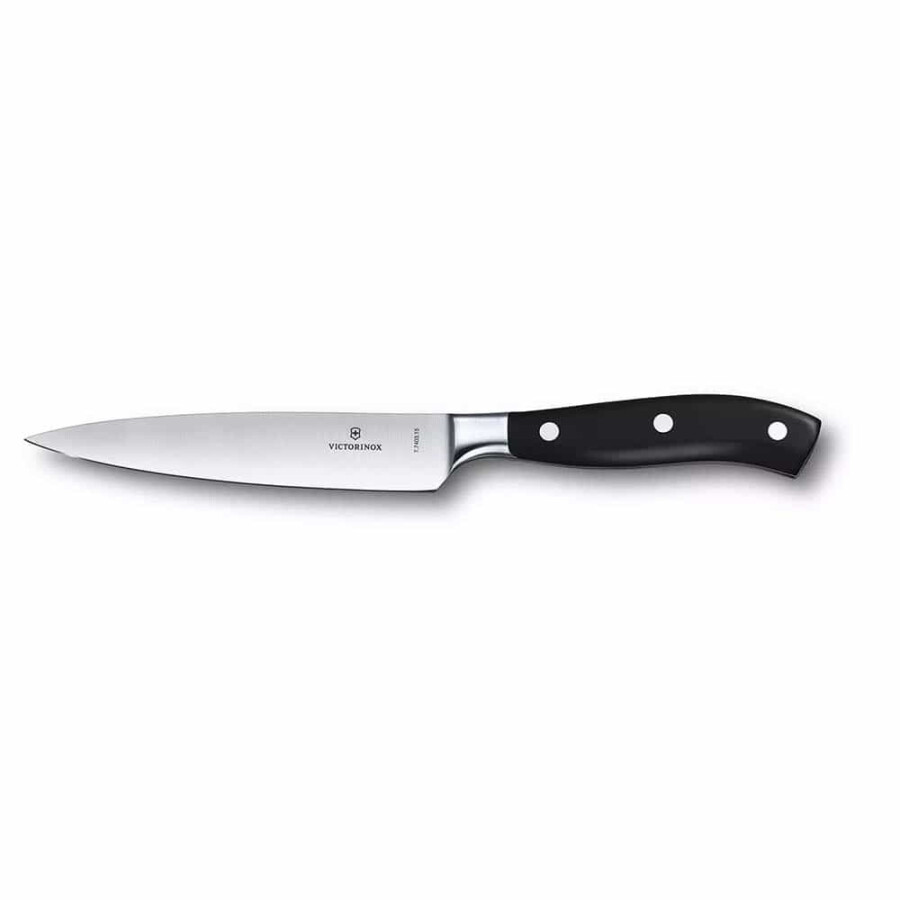 Victorinox 7.7403.15G 15cm Siyah Dövme Çelik Doğrama Bıçağı, Hediye Kutulu - VICTORINOX MUTFAK