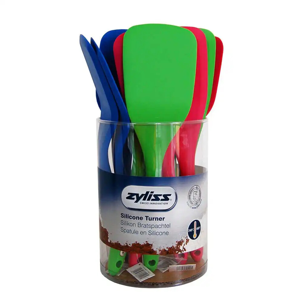 Zyliss E71625 Silikon Kıvrık Spatula (Stand 12 Adet) - ZYLISS
