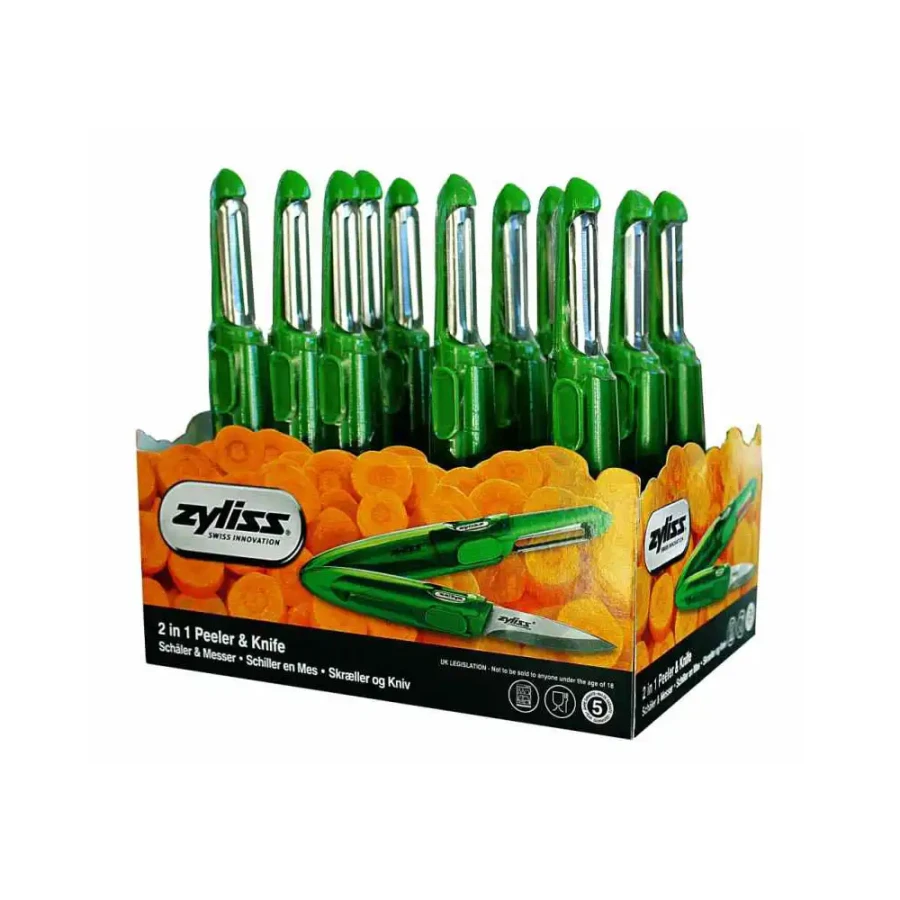 Zyliss E950001 Soyacak ve Bıçak Yeşil (Stand 12 Adet) - 1