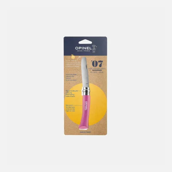 Opinel N°07 Paslanmaz Çelik Pembe Gürgen Sap Çakı - Opinel (1)