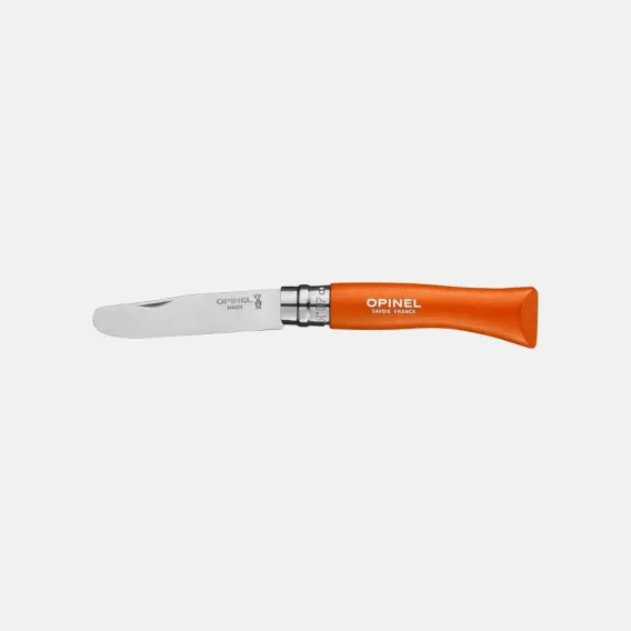 Opinel N°07 Paslanmaz Çelik Turuncu Gürgen Sap Çakı - 1