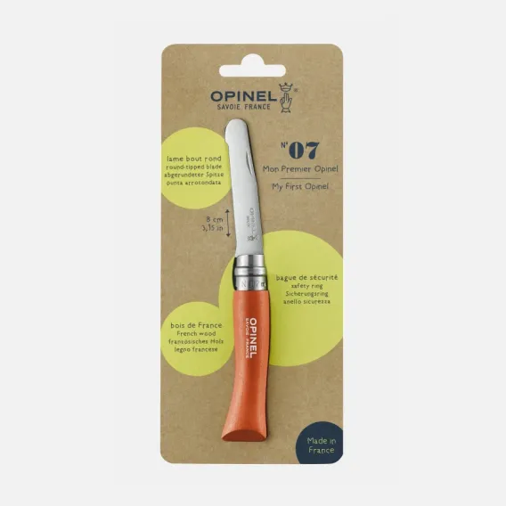Opinel N°07 Paslanmaz Çelik Turuncu Gürgen Sap Çakı - Opinel (1)
