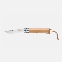 Opinel N°08 Paslanmaz Çelik Kayın Sap İpli Çakı - 1