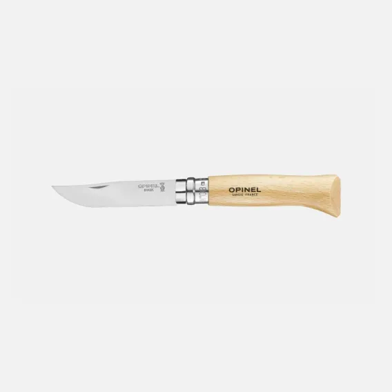 Opinel N°8 Paslanmaz Çelik Kayın Sap Çakı - 1