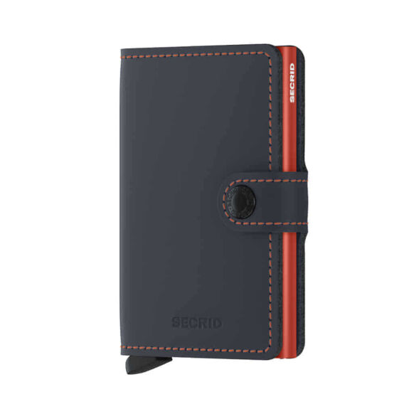 Secrid Miniwallet Matte, Night Blue-Orange - SECRID