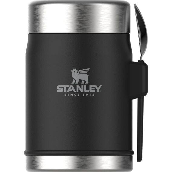 Stanley Classic Paslanmaz Çelik Yemek Termosu Kaşıklı 0.40L, Siyah - Stanley