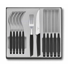 ​Victorinox 6.9093.12W.12 Swiss Modern Siyah Masa Seti, 12 Parça - Victorinox (1)
