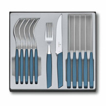 ​Victorinox 6.9096.12W2.12 Swiss Modern Mavi Masa Seti, 12 Parça - Victorinox