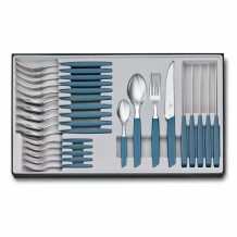 ​Victorinox 6.9096.12W2.24 Swiss Modern Mavi Masa Seti, 24 Parça - Victorinox