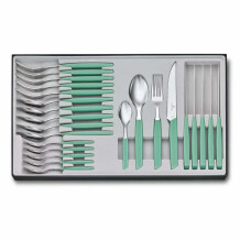 ​Victorinox 6.9096.12W41.24 Swiss Modern Yeşil Masa Seti, 24 Parça - Victorinox